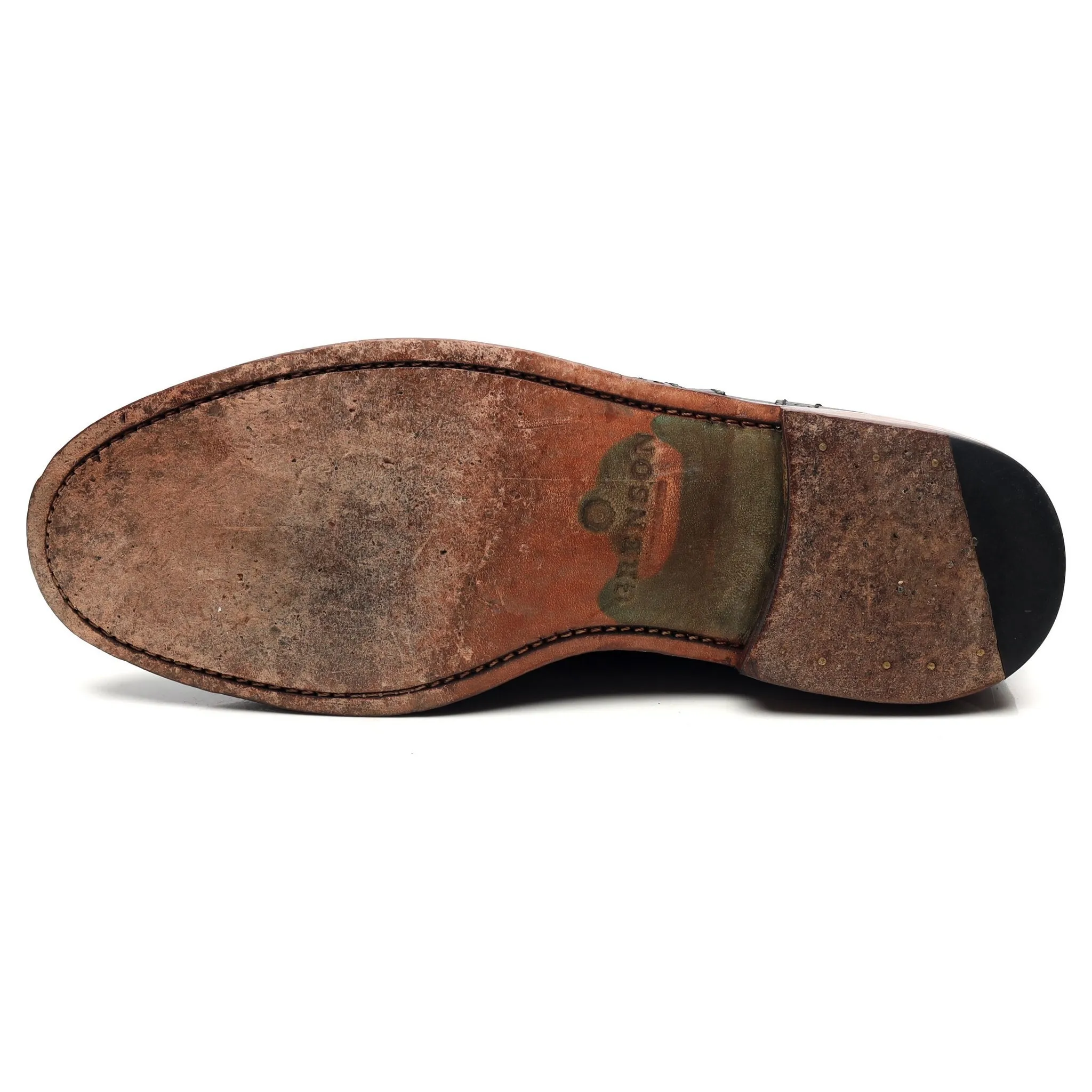 'Angus' Black Leather Oxford Brogues UK 10 G