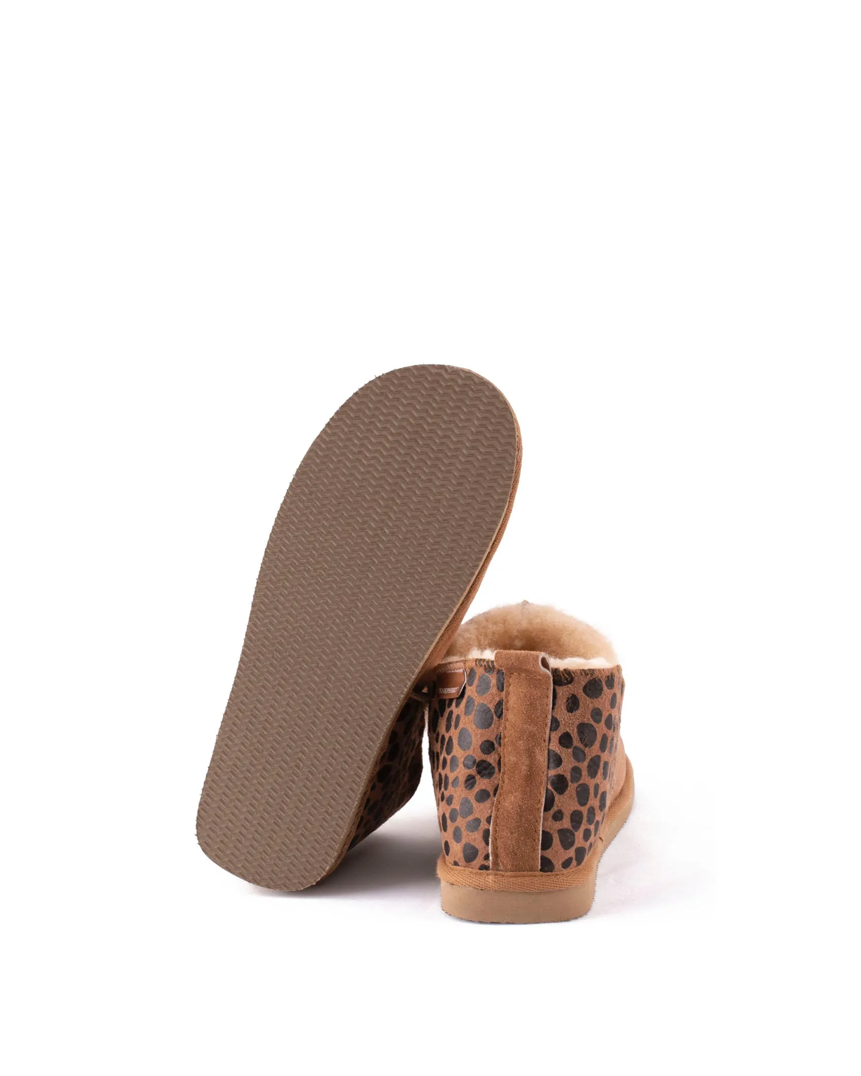 Annie Leopard and Chestnut Slippers