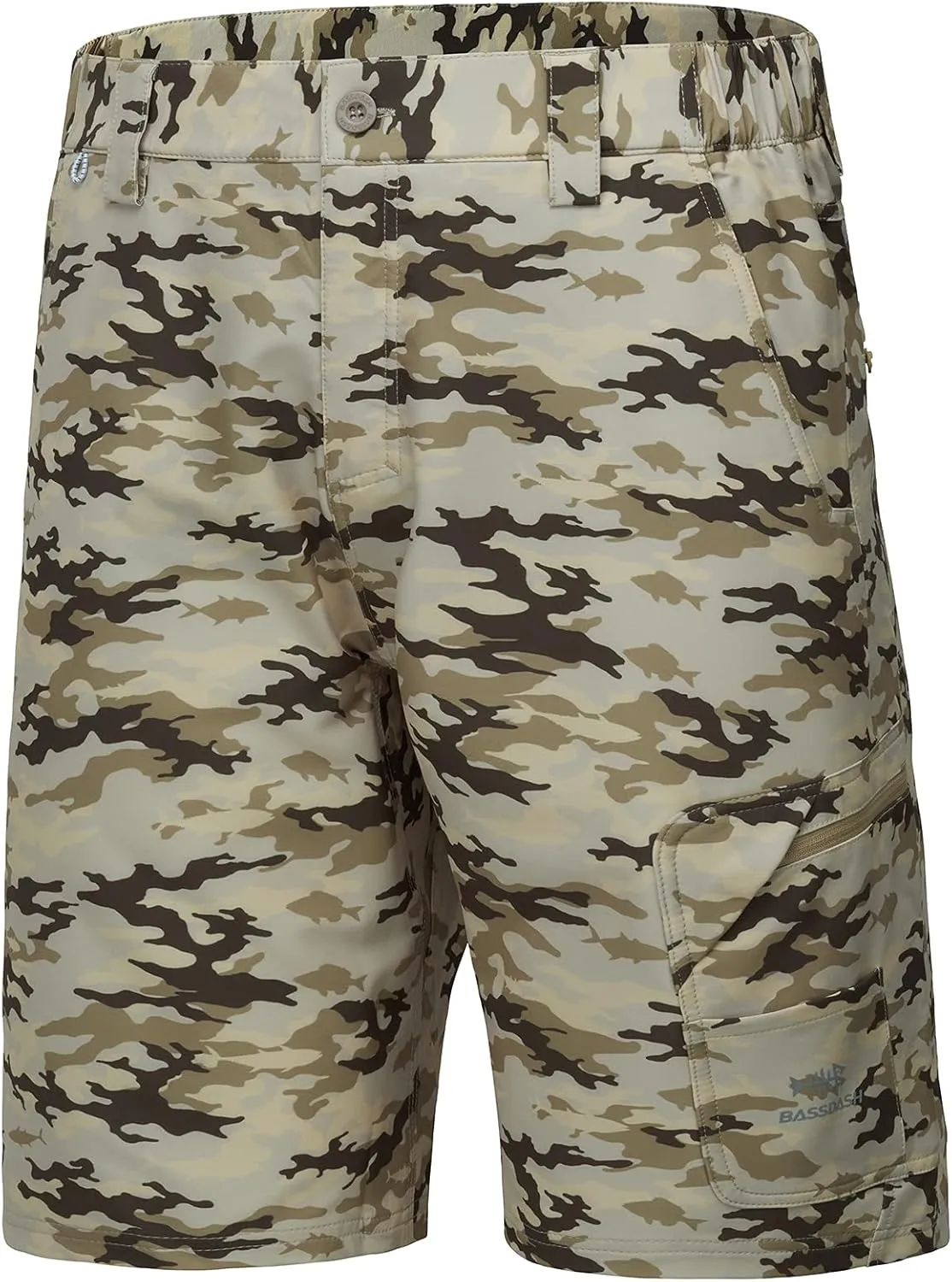 BASSDASH 10.5?? Mens Fishing Cargo Shorts Quick Dry UPF 50  Water Resistant FP01M