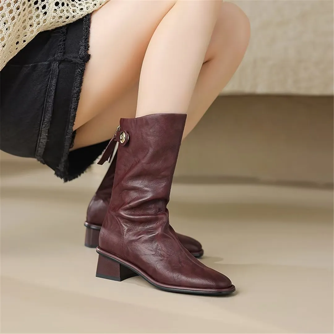 CrocMajestic Zippered Sheepskin Boots