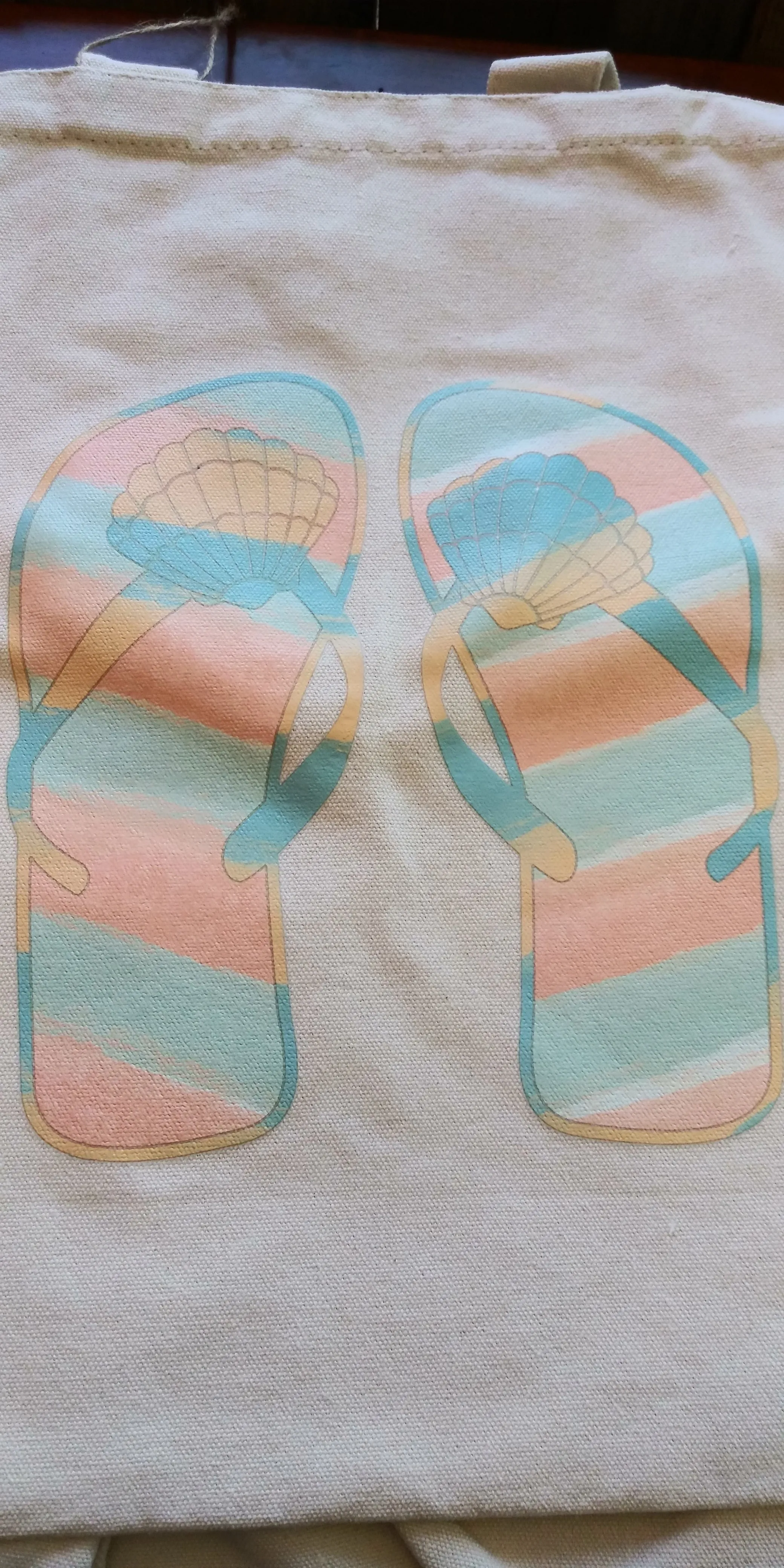 Flip Flop Tote Bag ECO148BL,ECO147TQ,ECO149PK