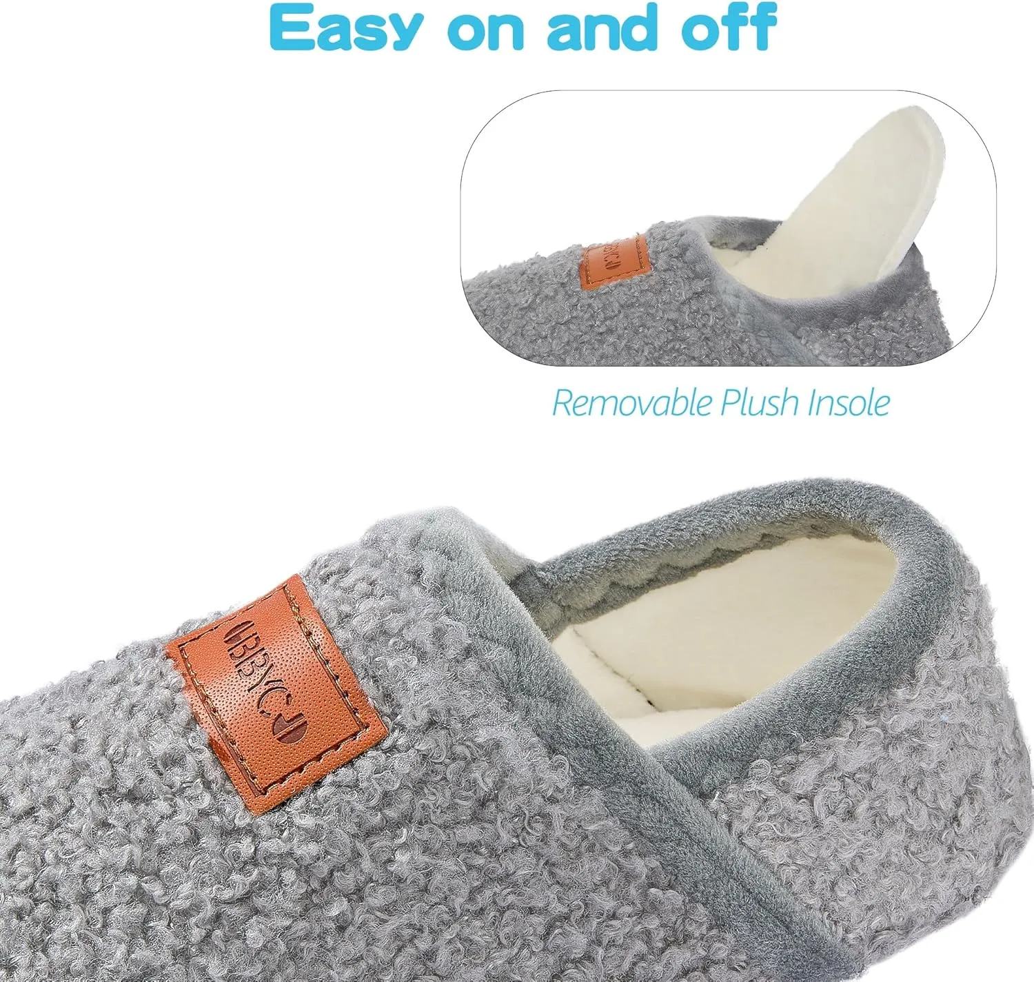 Kids House Slippers Toddler Home Shoes Cozy Lightweight Non-Slip Slippers Socks for Infant Little Boys Girls