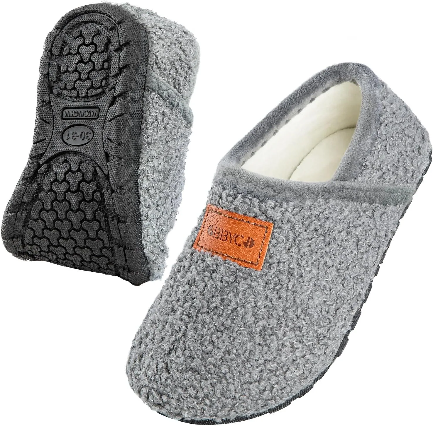 Kids House Slippers Toddler Home Shoes Cozy Lightweight Non-Slip Slippers Socks for Infant Little Boys Girls