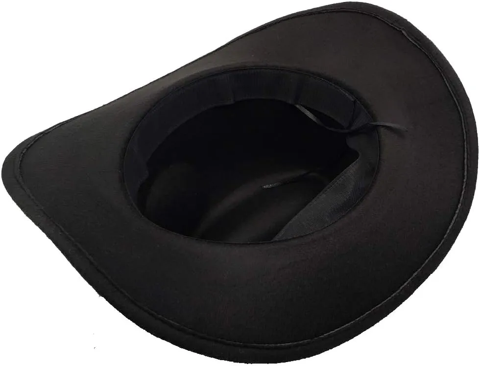 Men & Women's Fur Felt Cowboy Hat Wide Brim Western Outback