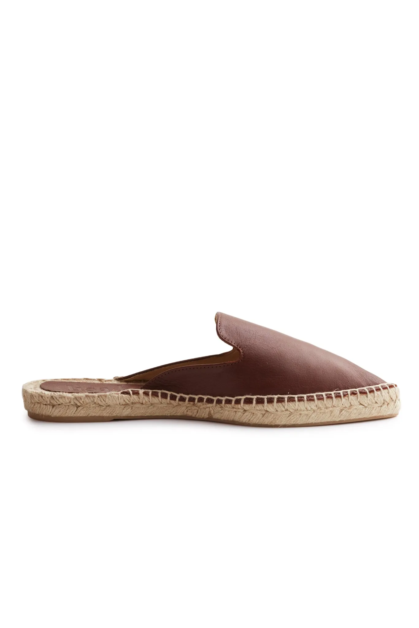 mule espadrille in tan