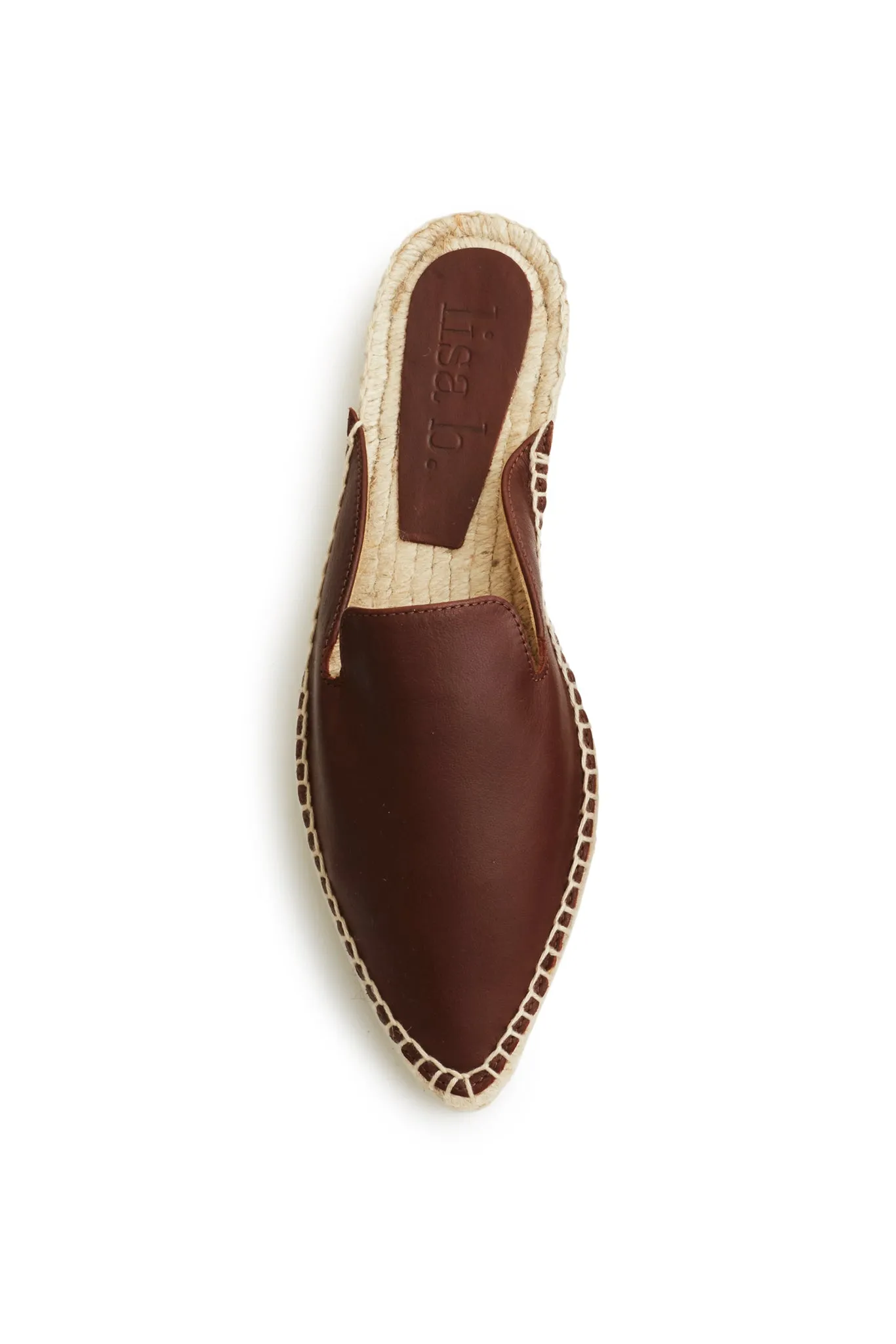 mule espadrille in tan