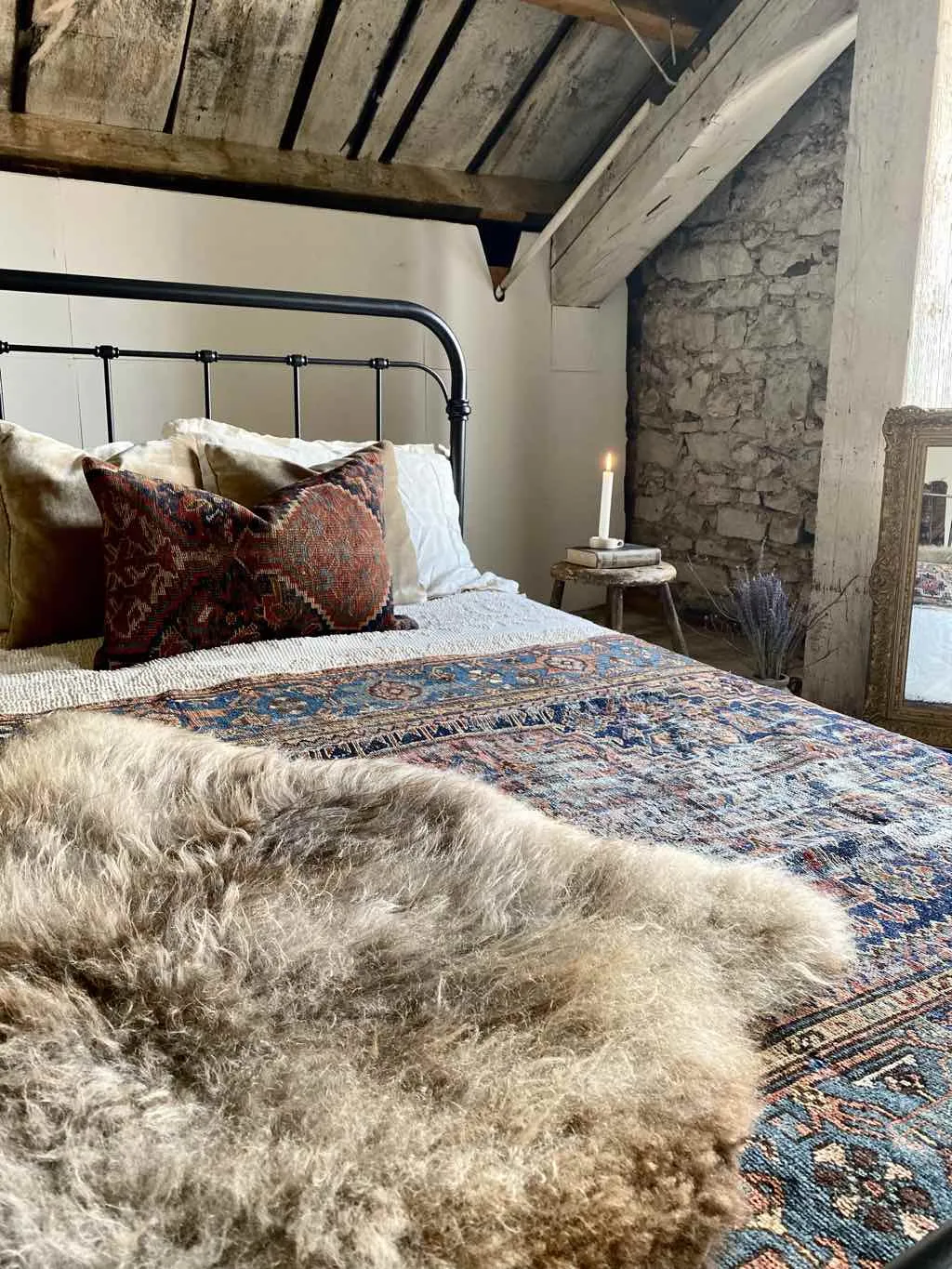 Plush Tan, Brown & Grey Mix Sheepskin