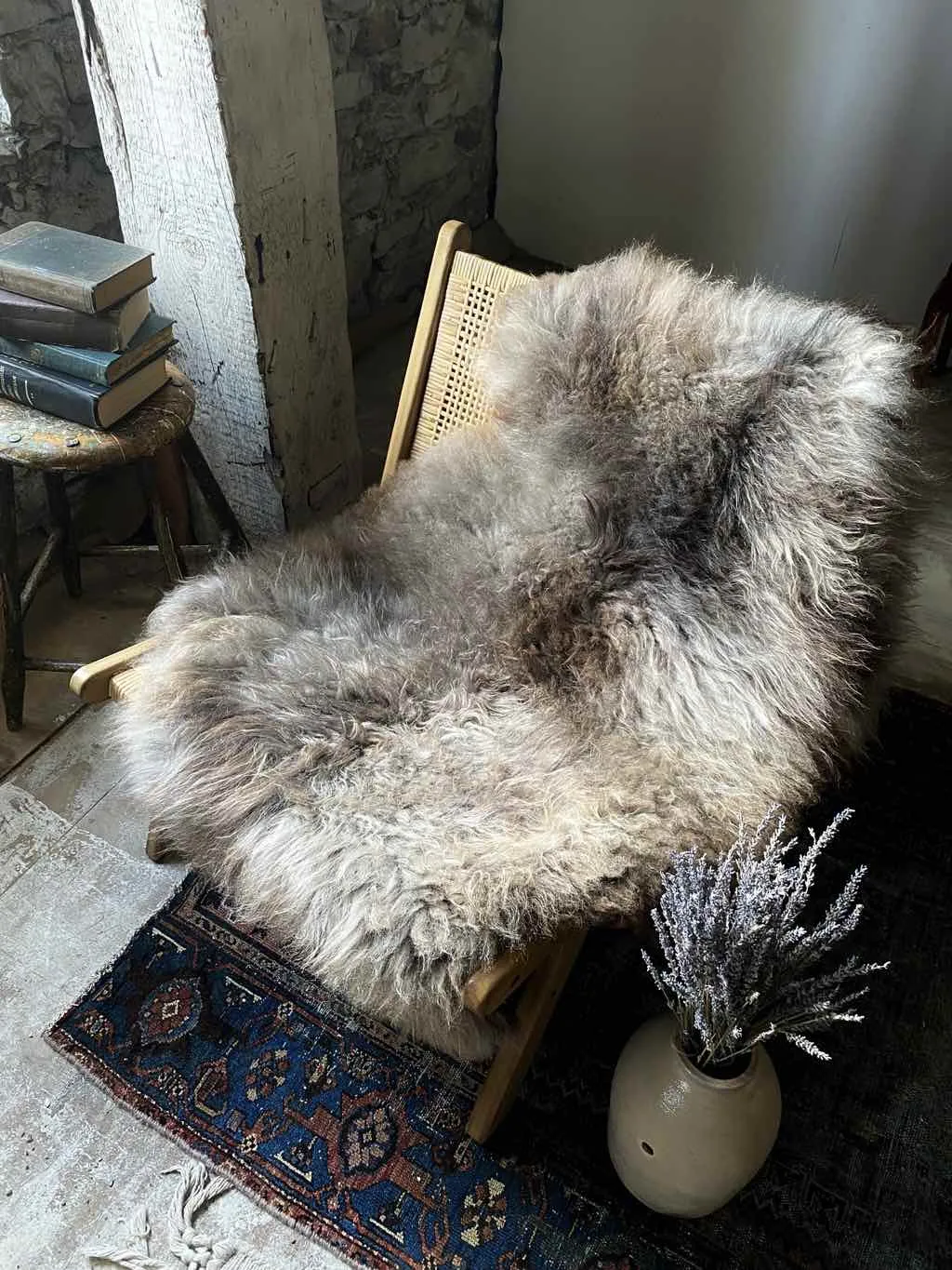Plush Tan, Brown & Grey Mix Sheepskin