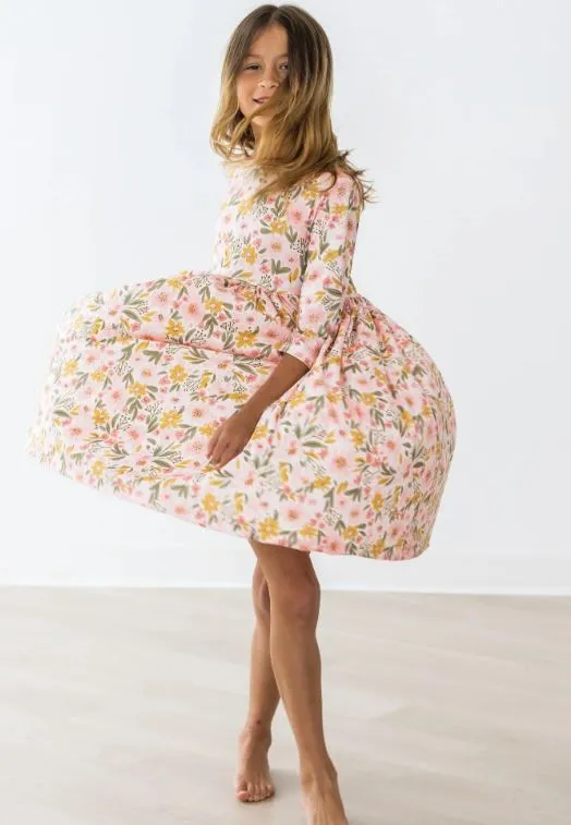 Pretty Peachy Twirl Dress
