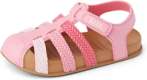 REEF Toddler/Little Kid Water Beachy Fisherman Sandal, Water Friendly, Adjustable Velcro Strap, Closed Toe