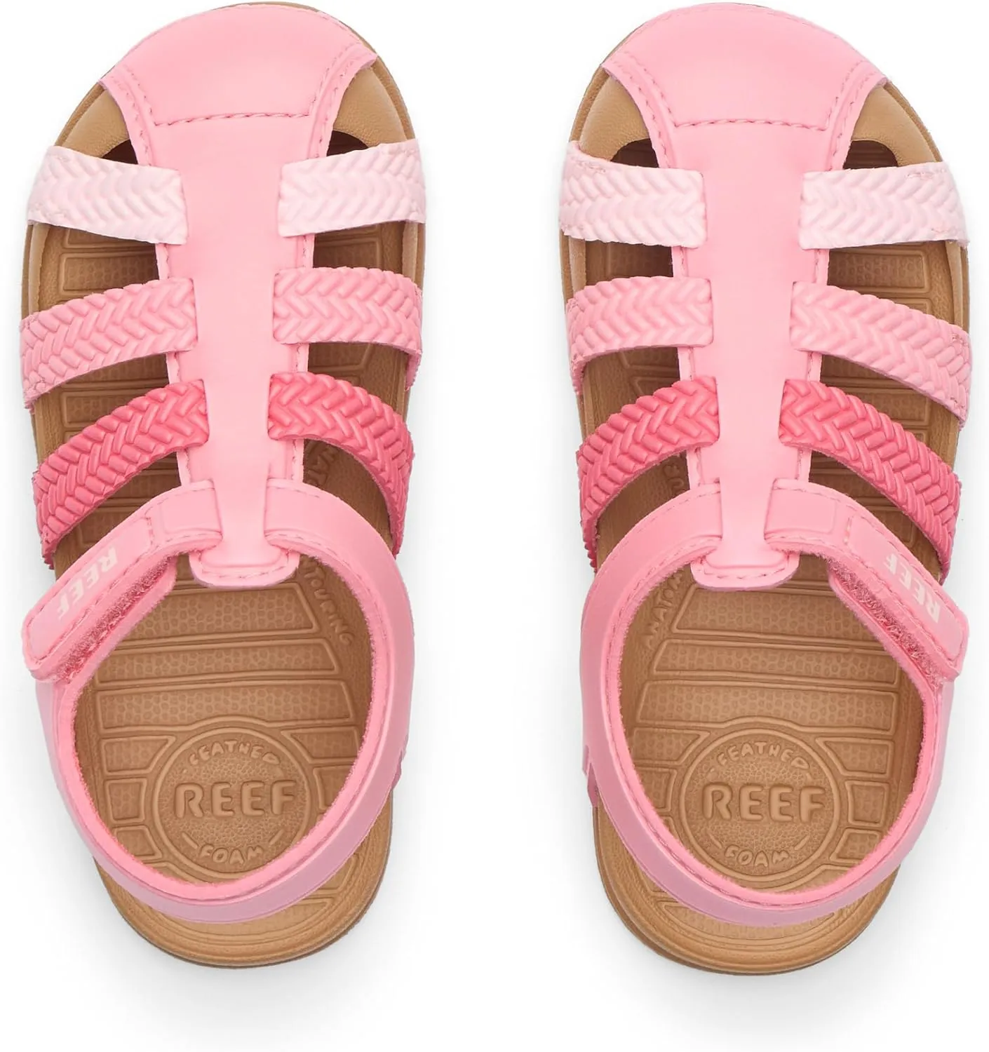 REEF Toddler/Little Kid Water Beachy Fisherman Sandal, Water Friendly, Adjustable Velcro Strap, Closed Toe