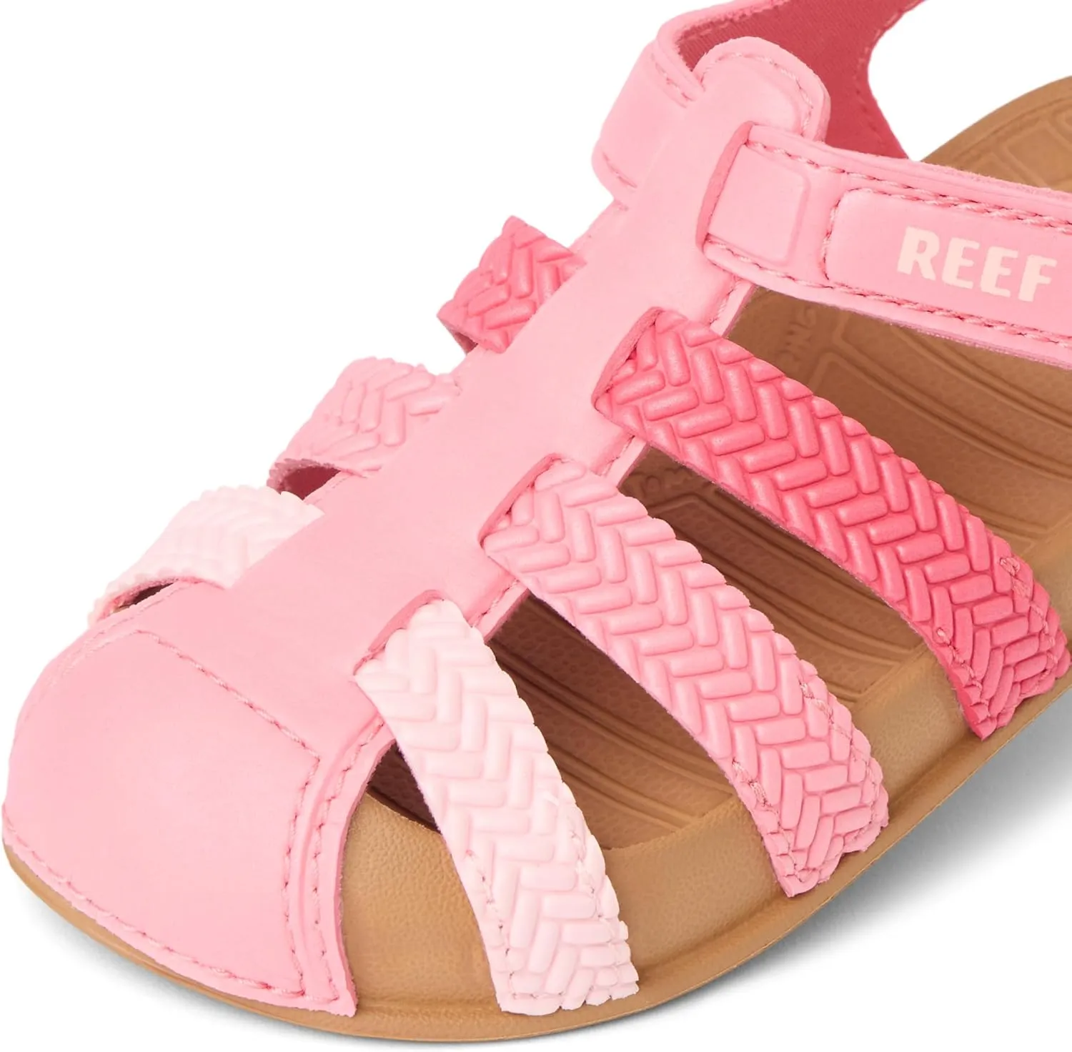 REEF Toddler/Little Kid Water Beachy Fisherman Sandal, Water Friendly, Adjustable Velcro Strap, Closed Toe