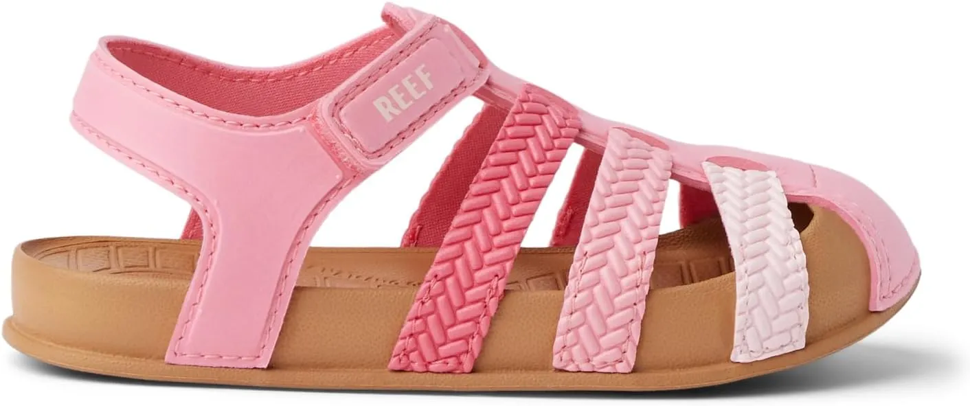 REEF Toddler/Little Kid Water Beachy Fisherman Sandal, Water Friendly, Adjustable Velcro Strap, Closed Toe