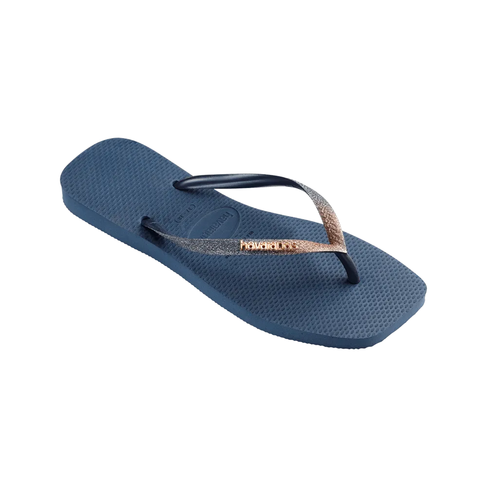 Slim Square Glitter Flip Flop