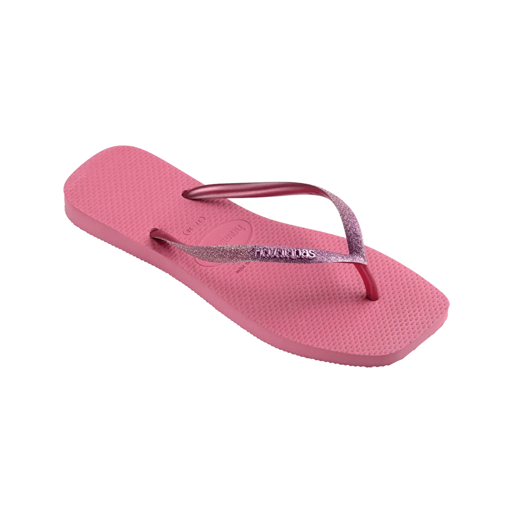 Slim Square Glitter Flip Flop