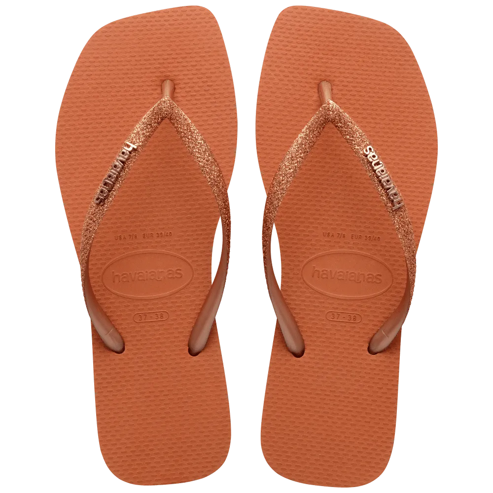 Slim Square Glitter Flip Flop