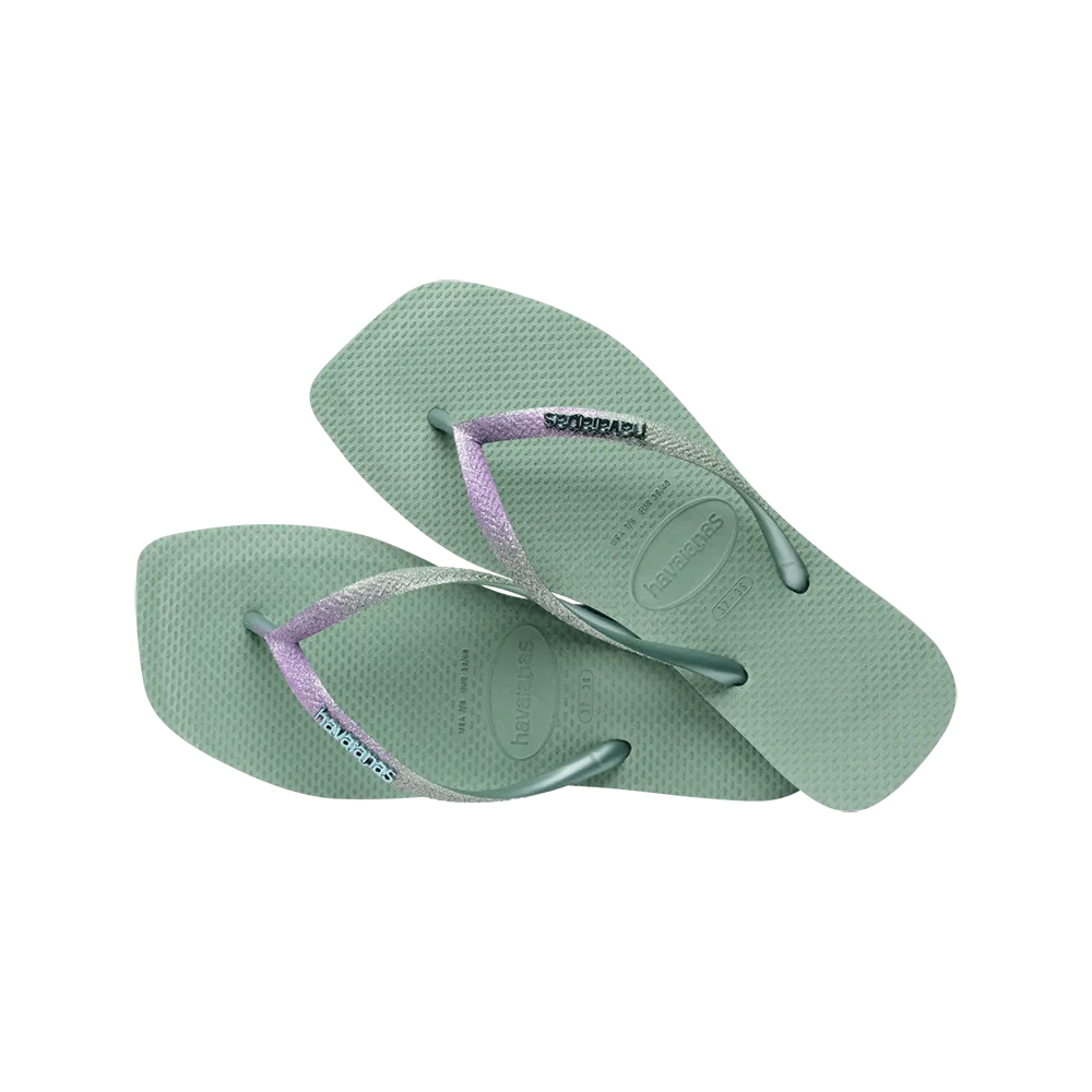 Slim Square Glitter Flip Flop