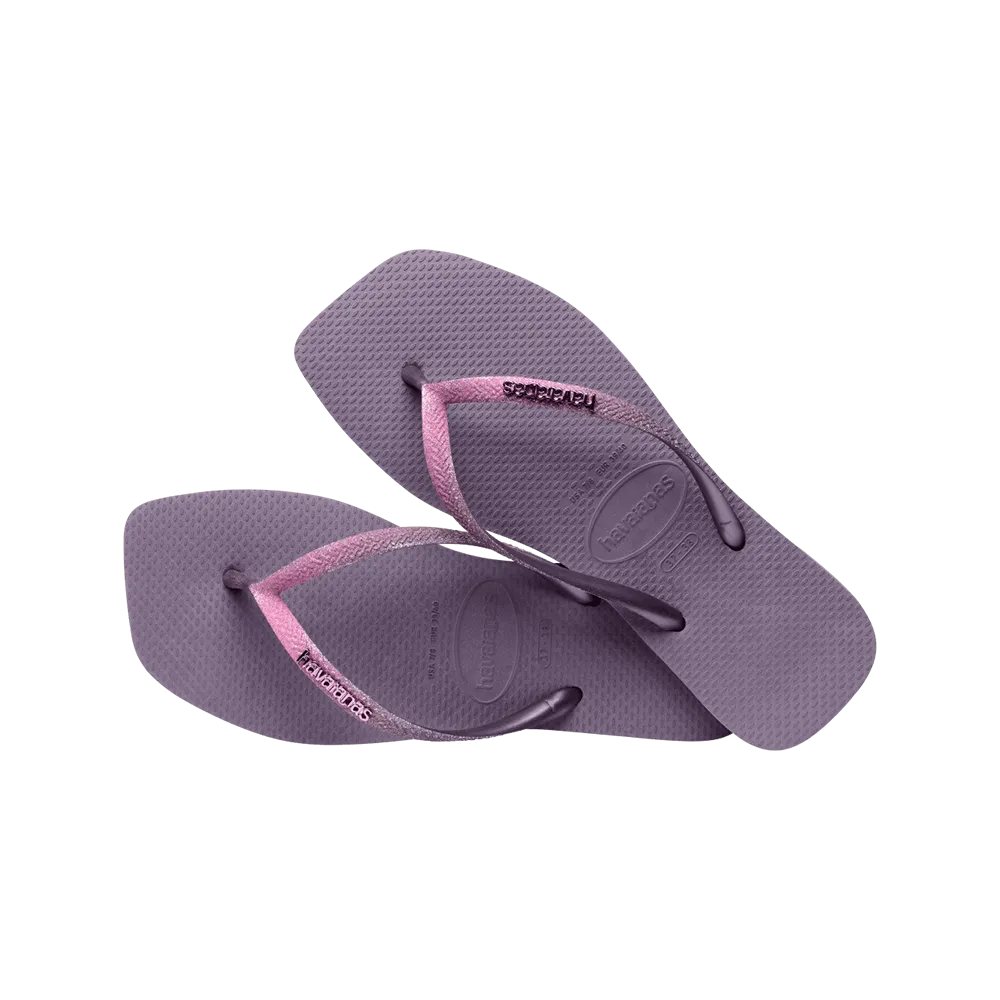 Slim Square Glitter Flip Flop