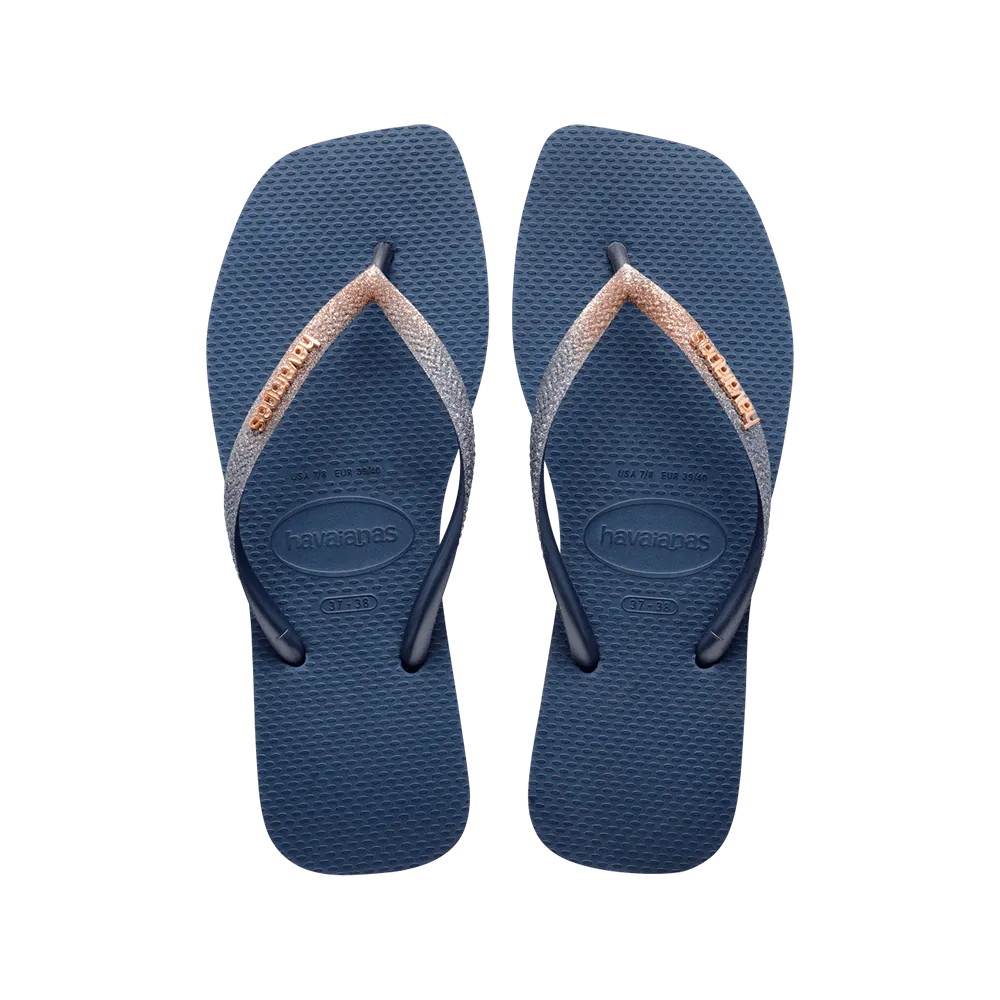 Slim Square Glitter Flip Flop