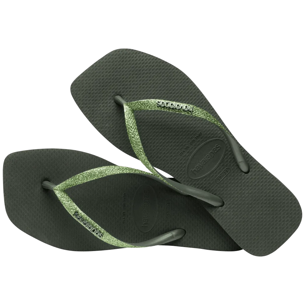 Slim Square Glitter Flip Flop