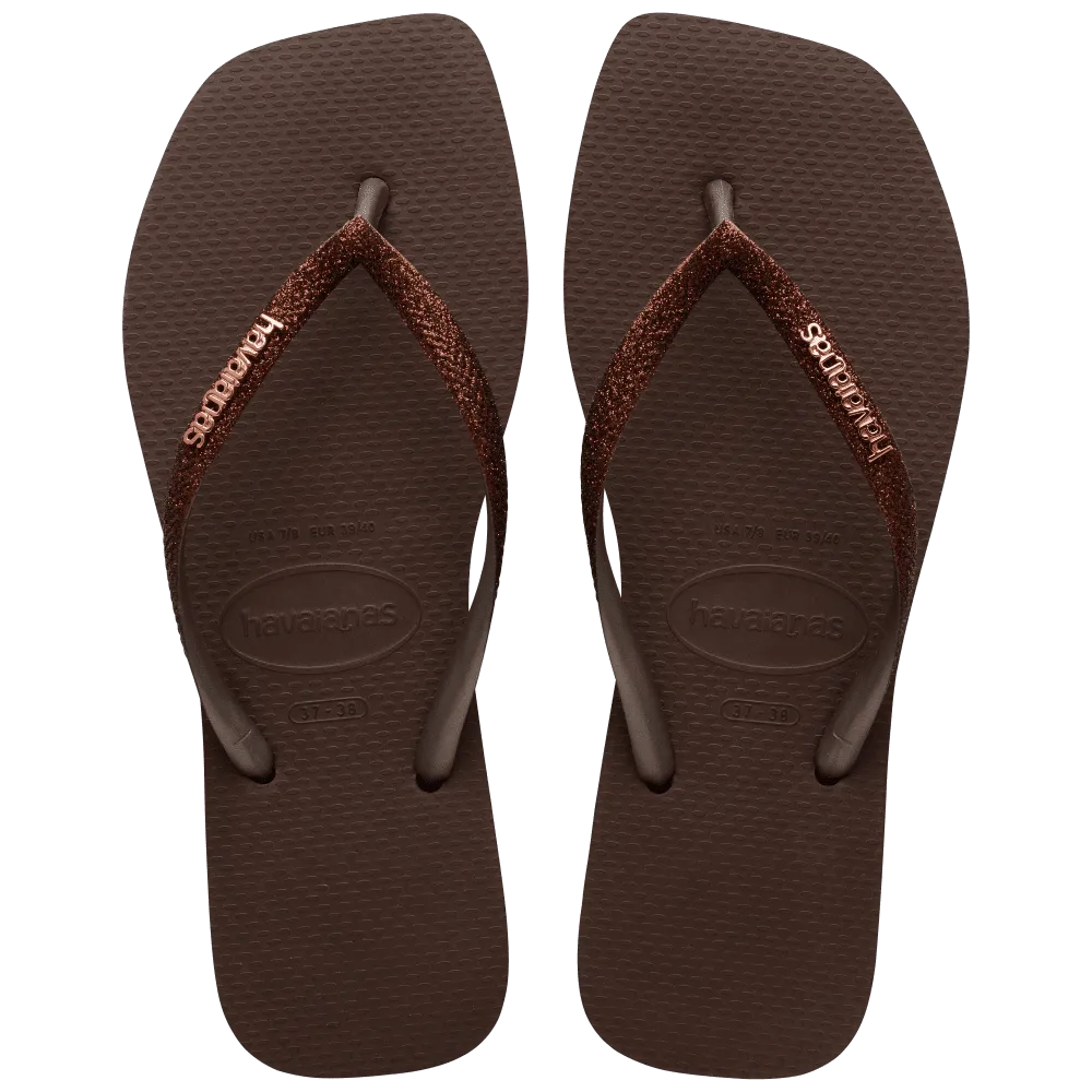 Slim Square Glitter Flip Flop