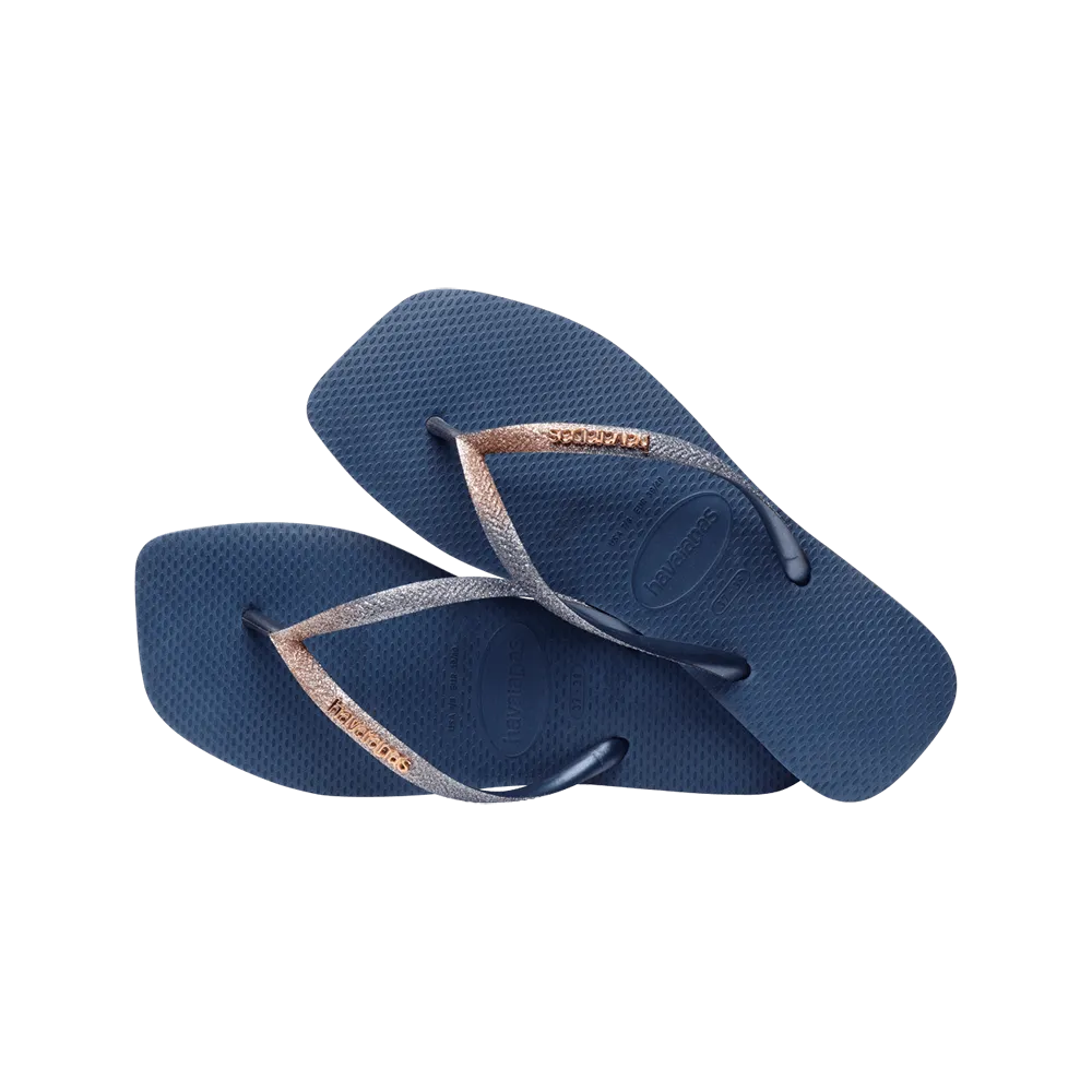 Slim Square Glitter Flip Flop