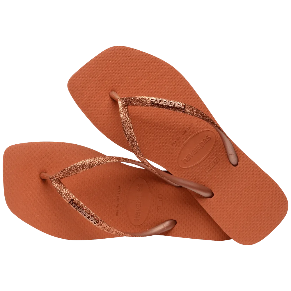 Slim Square Glitter Flip Flop