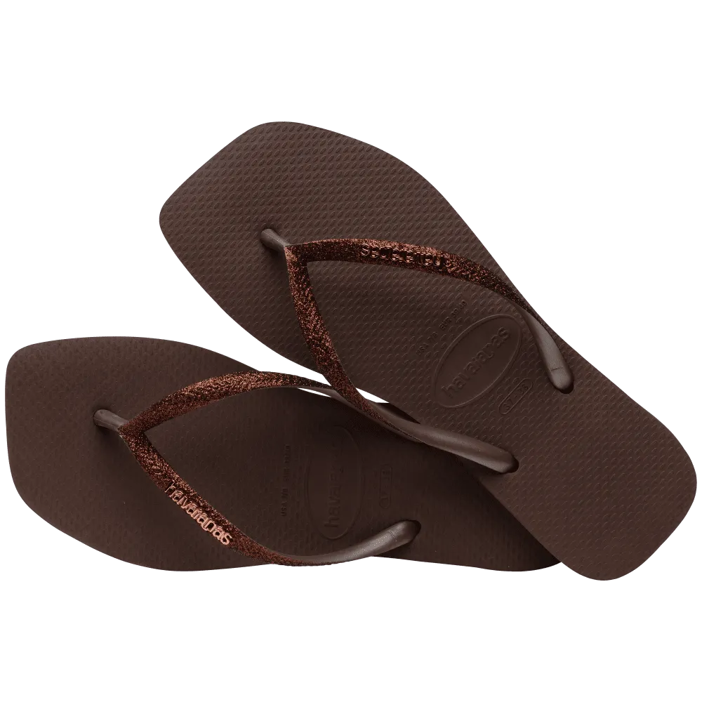 Slim Square Glitter Flip Flop