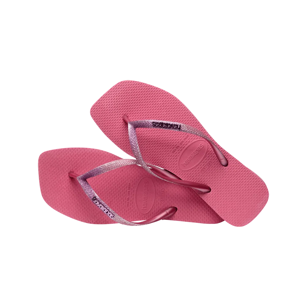 Slim Square Glitter Flip Flop