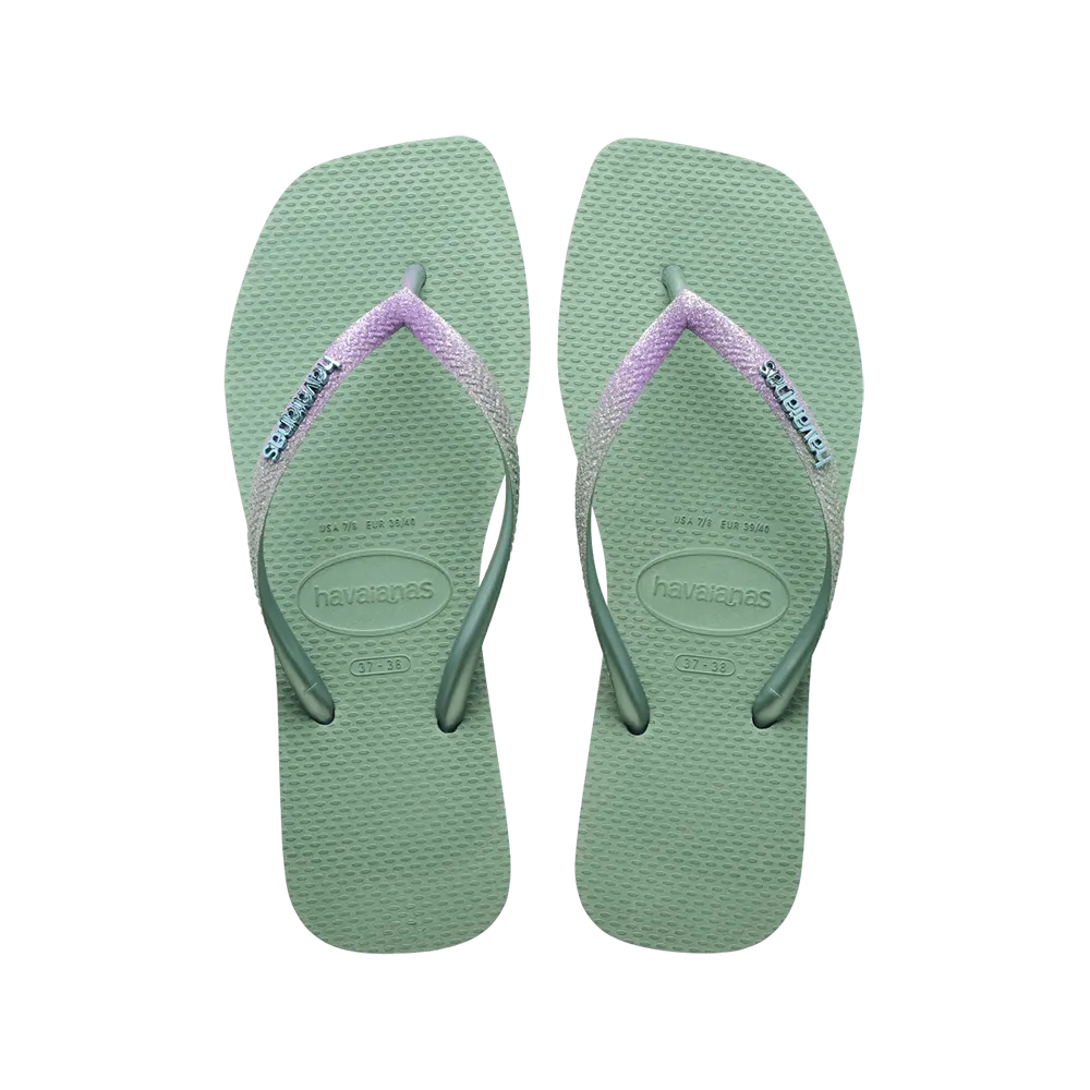 Slim Square Glitter Flip Flop