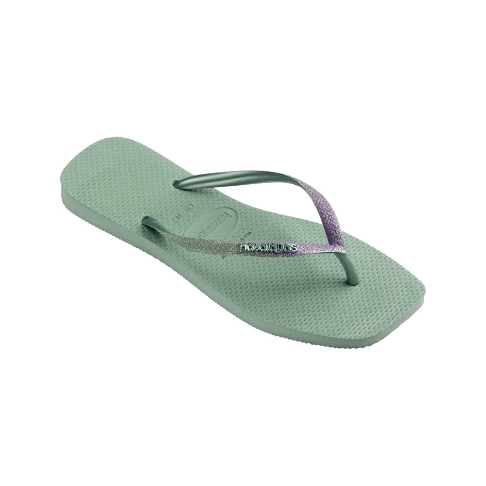 Slim Square Glitter Flip Flop