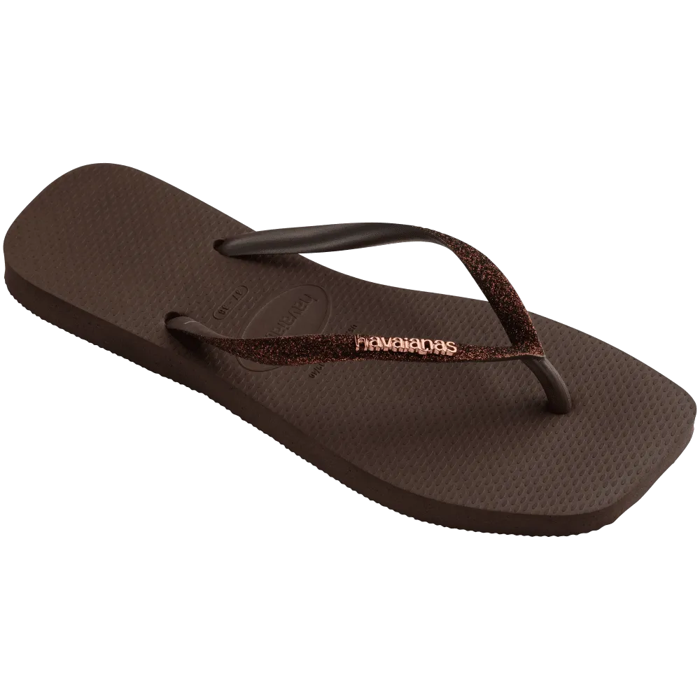 Slim Square Glitter Flip Flop