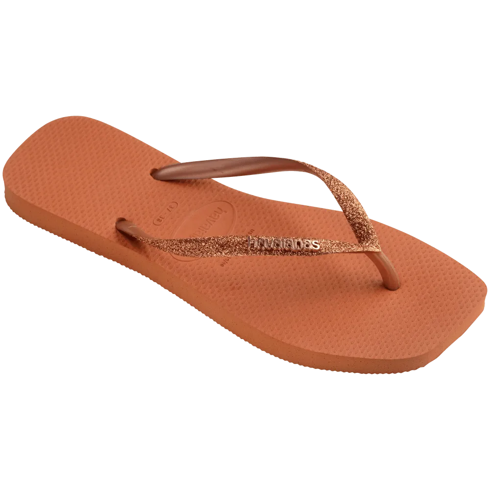 Slim Square Glitter Flip Flop