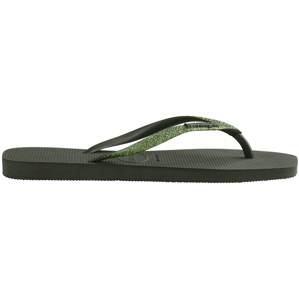 Slim Square Glitter Flip Flop