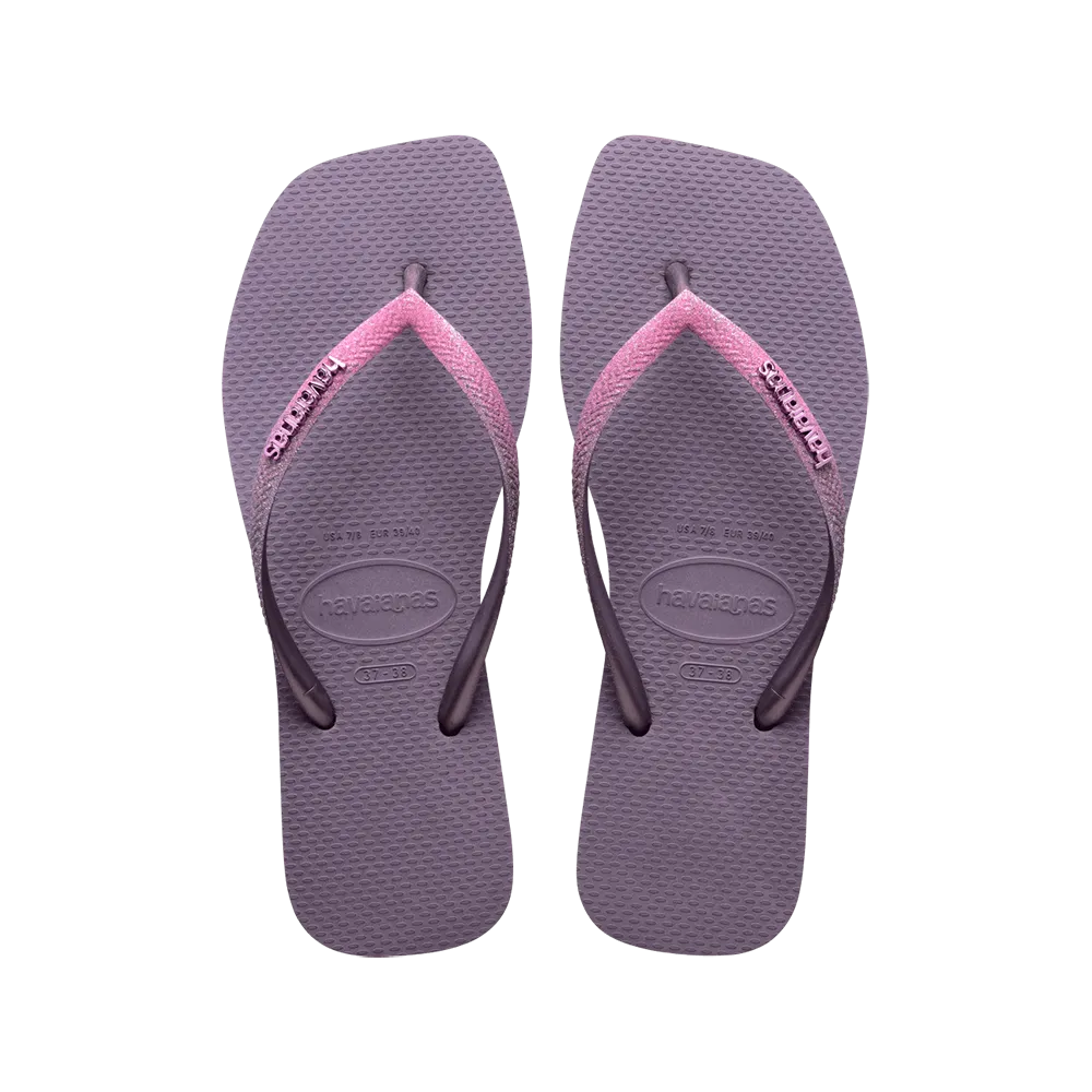 Slim Square Glitter Flip Flop