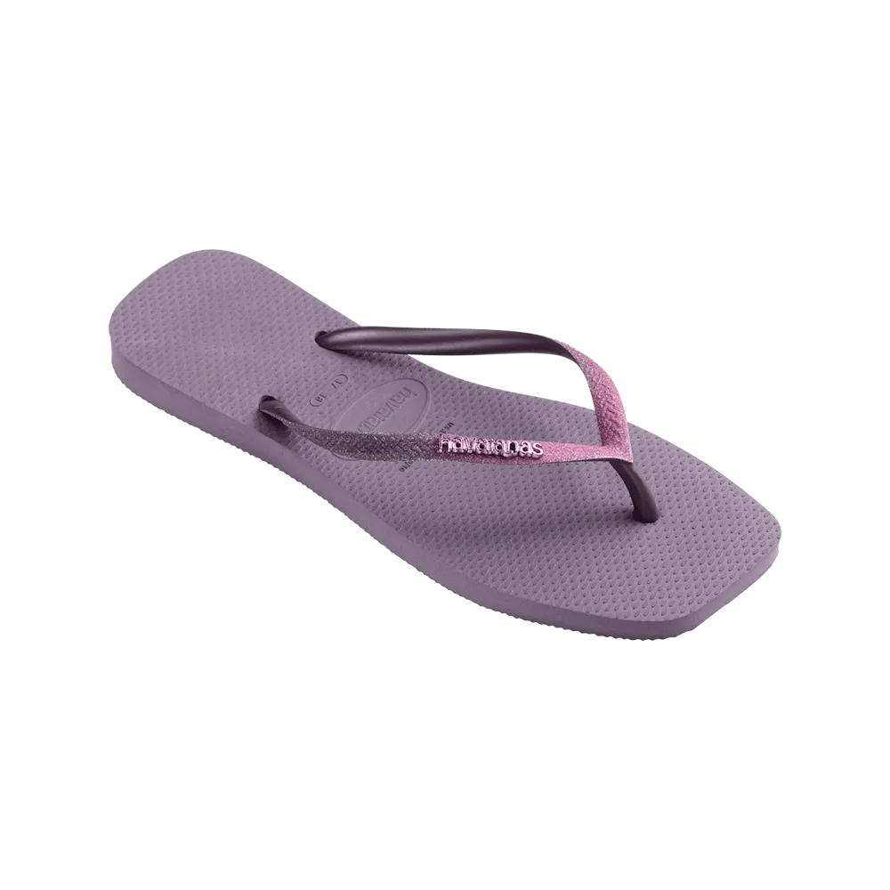 Slim Square Glitter Flip Flop