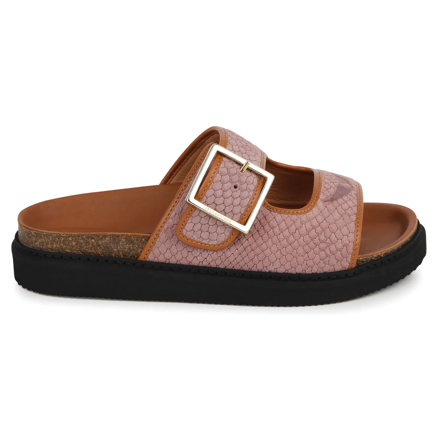 Slip-On Suede Sandals - Rose  - FINAL SALE