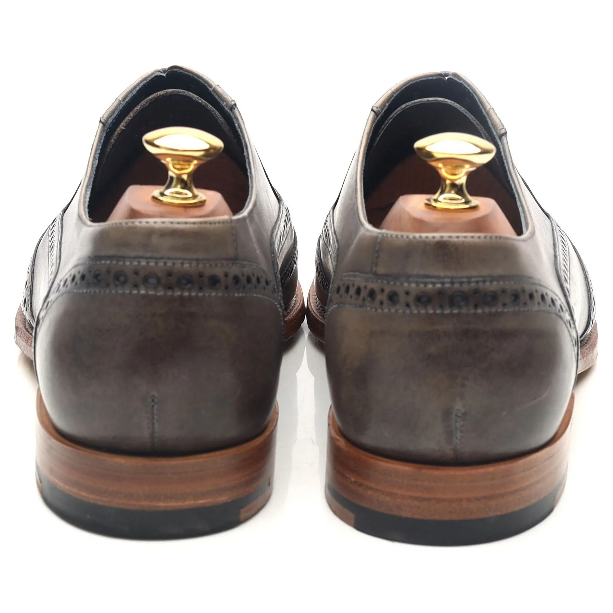 'Valiant' Grey Leather Brogues UK 9 F