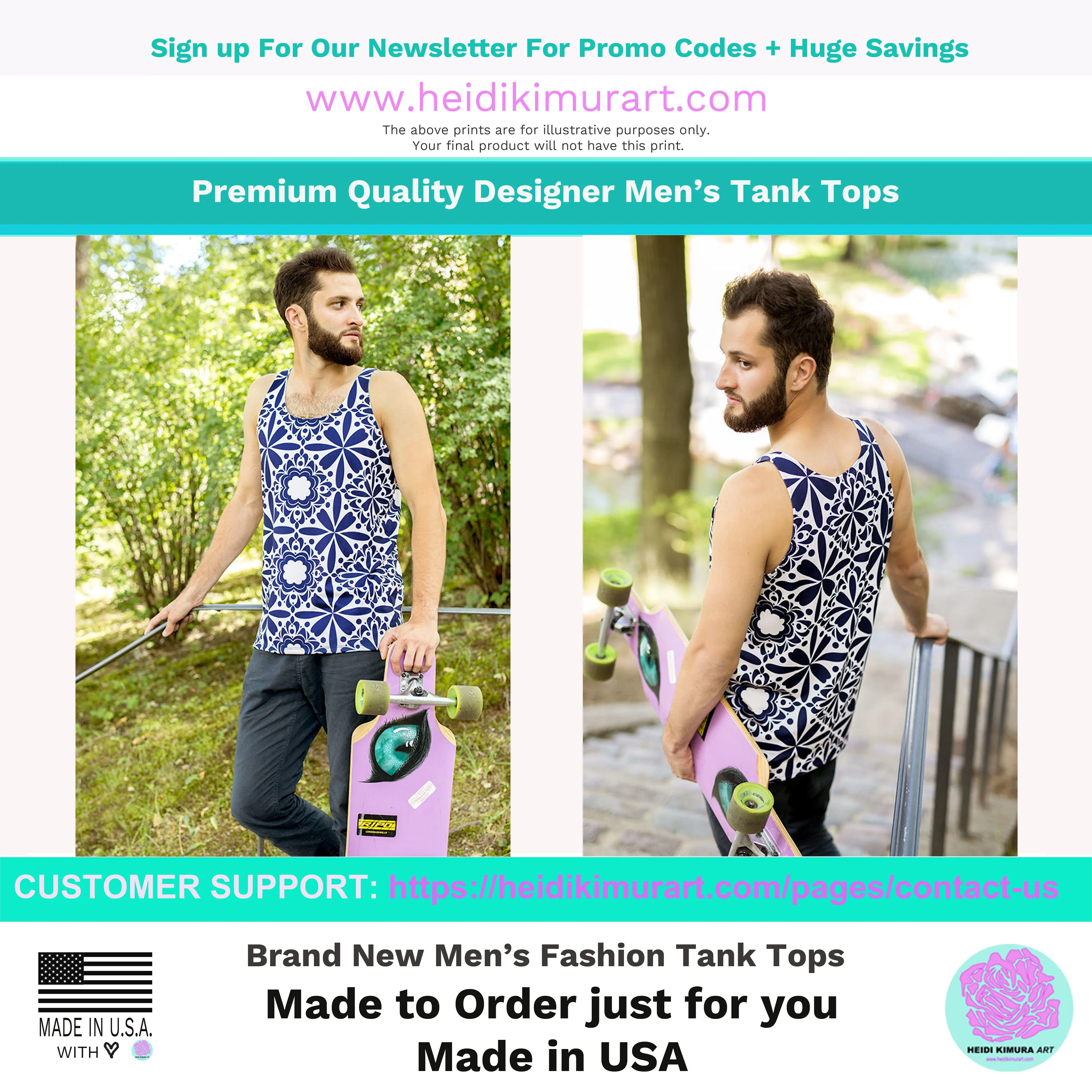 Yellow Tiger Striped Tank Top, Unisex Adult's Tanks For Men or Women-Made in USA/EU/MX